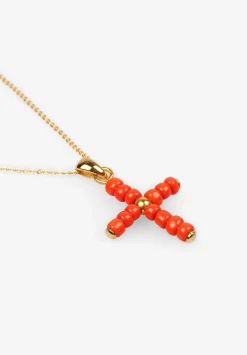 Alhaja Cult Store | Collar Coral Cross-Scalpers Hot