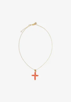 Alhaja Cult Store | Collar Coral Cross-Scalpers Hot