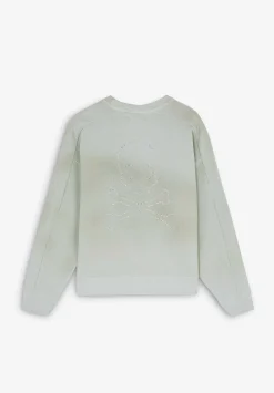 Back Skull Dyed Sweater-Scalpers Cheap