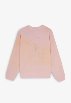 Back Skull Dyed Sweater-Scalpers Flash Sale