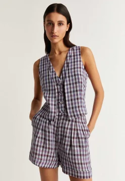 Bermudas Pinzas Vichy-Scalpers Flash Sale