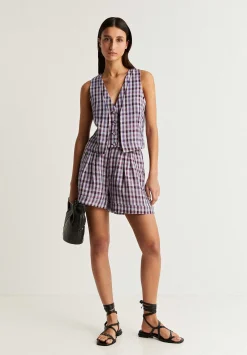 Bermudas Pinzas Vichy-Scalpers Flash Sale