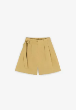 Bermudas Tencel Detalle Cinturon-Scalpers Clearance