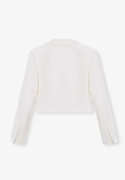 Blazer Cropped Detalle Puno-Scalpers Fashion