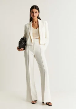 Blazer Cropped Detalle Puno-Scalpers Fashion
