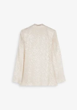 Blazer Jacquard Detalle Tira Trenzada-Scalpers Cheap