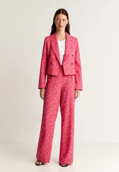 Blazer Jacquard Flores-Scalpers Fashion