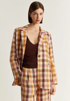 Blazer Vichy Lino-Scalpers Online