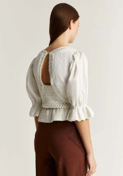 Blusa Detalles Crochet-Scalpers Best