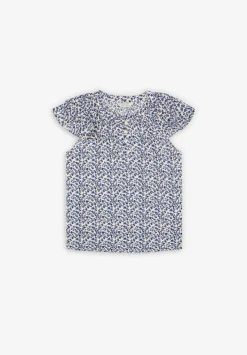 Blusa Flores Volantes Hombro-Scalpers Best Sale