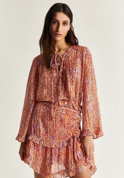 Blusa Fluida Etnica-Scalpers Clearance