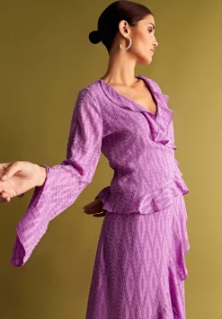 Blusa Plumeti Bajo Asimetrico-Scalpers Clearance