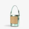 Bolso Cubo Rafia Detalle Metalizado-Scalpers Outlet