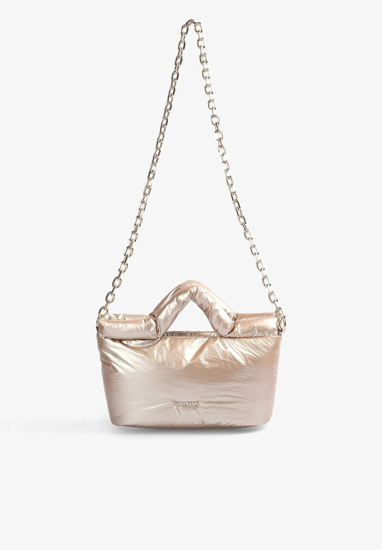 Bolso Mini Metalizado Cadena-Scalpers Flash Sale