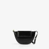 Bolso Piel Media Luna Cristales-Scalpers New
