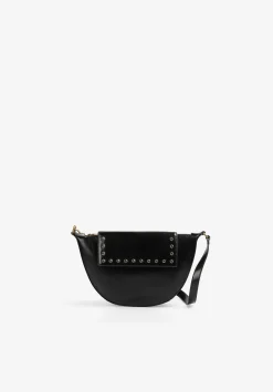 Bolso Piel Media Luna Cristales-Scalpers New