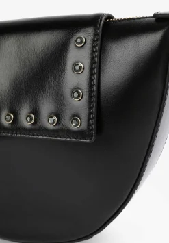 Bolso Piel Media Luna Cristales-Scalpers New