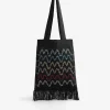 Bolso Shopper Crochet Detalle Flecos-Scalpers Outlet