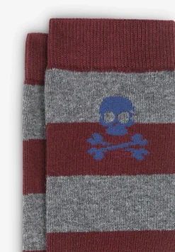 Calcetines Rayas Calavera-Scalpers Hot