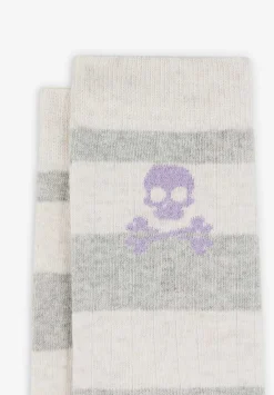 Calcetines Rayas Calavera-Scalpers Fashion