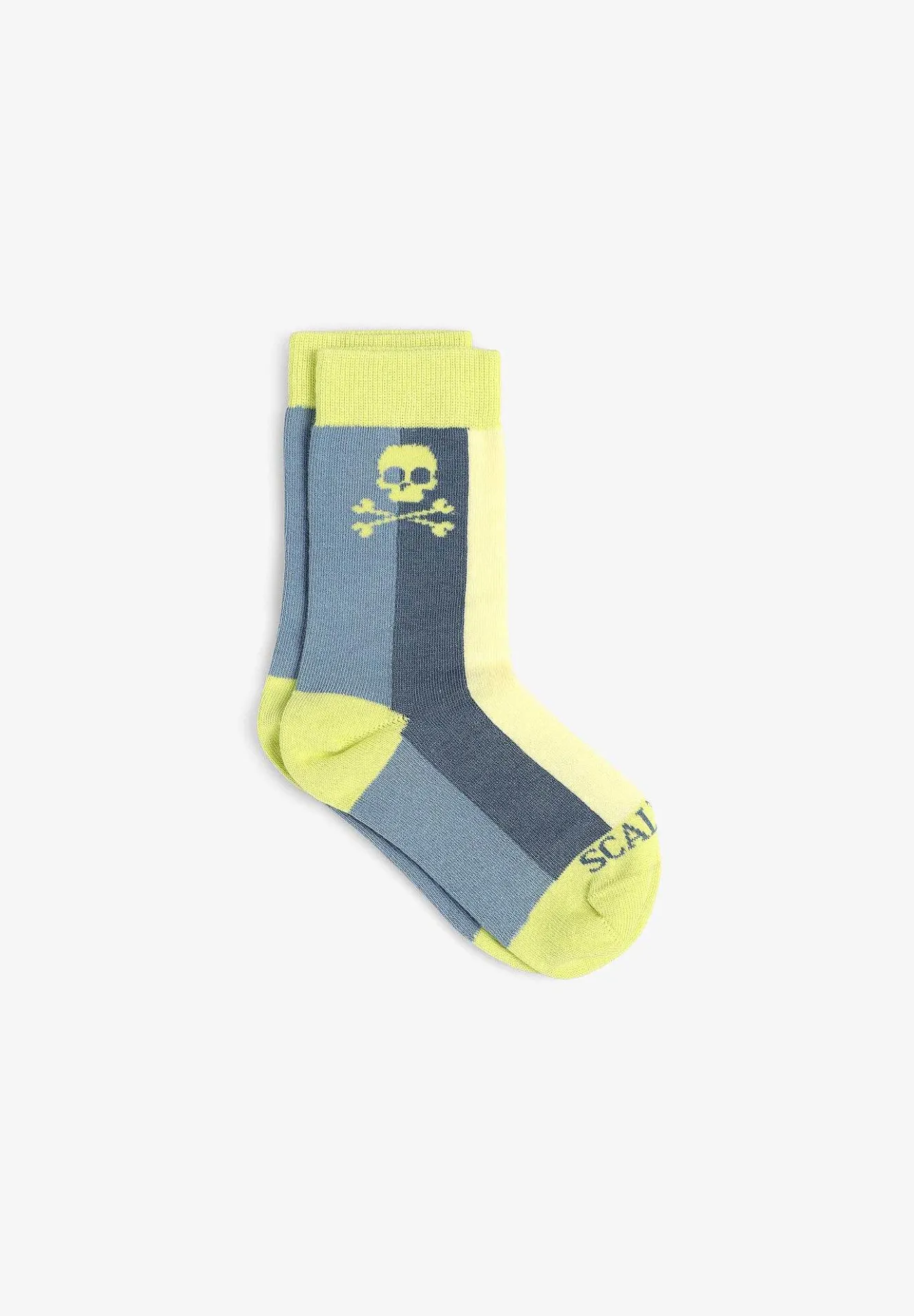 Calcetines Rayas Tricolor Calavera-Scalpers Discount