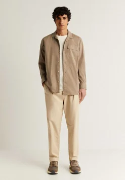 Camisa Cuello Pijamero-Scalpers Sale