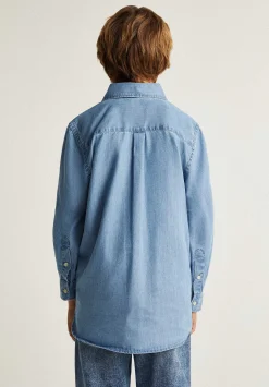 Camisa Denim Cuello Botones-Scalpers Clearance