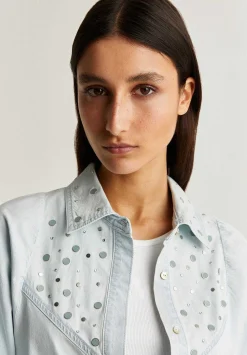 Camisa Denim Tachas-Scalpers Shop
