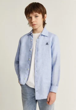 Camisa Lino Cuello Cutaway-Scalpers Store