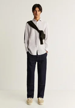 Camisa Lino Rayas-Scalpers Fashion