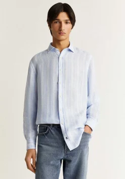 Camisa Premium Lino Rayas Slim-Scalpers Hot