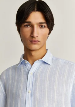 Camisa Premium Lino Rayas Slim-Scalpers Hot