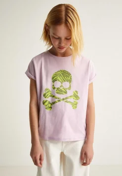 Camiseta Calavera Animal Print Glitter-Scalpers Fashion