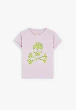 Camiseta Calavera Animal Print Glitter-Scalpers Fashion