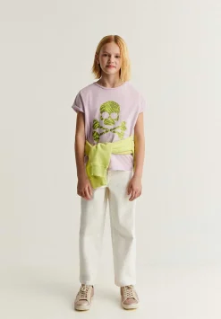 Camiseta Calavera Animal Print Glitter-Scalpers Fashion