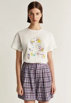 Camiseta Calavera Print Frontal-Scalpers Online