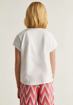 Camiseta Calavera Print Zigzag-Scalpers Discount