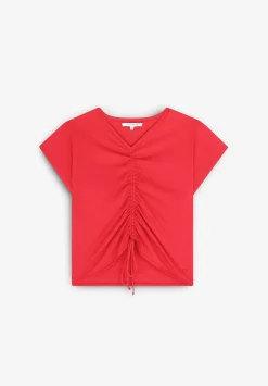 Camiseta Detalle Frunce Frontal-Scalpers Flash Sale