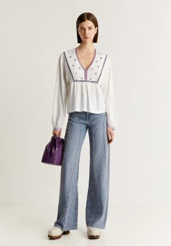 Camiseta Detalles Bordados-Scalpers Discount