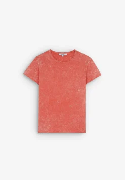 Camiseta Efecto Lavado Calavera Cristales-Scalpers Outlet