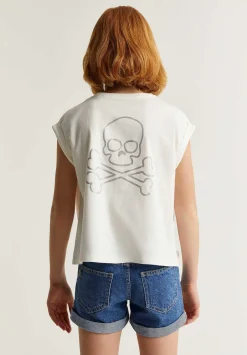 Camiseta Nudo Calavera Glitter-Scalpers Sale