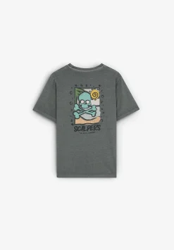 Camiseta Print Efecto Desgastado-Scalpers Outlet