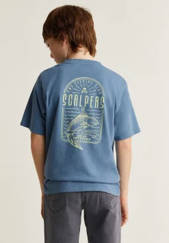 Camiseta Print Trasero Contraste-Scalpers Shop