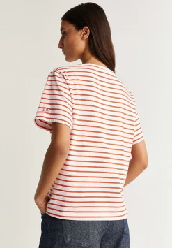 Camiseta Rayas Detalle Pliegues-Scalpers Cheap