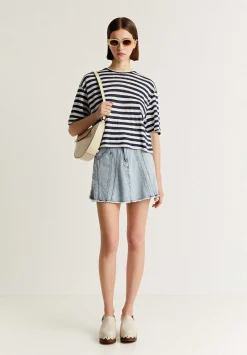 Camiseta Rayas Lino-Scalpers Sale