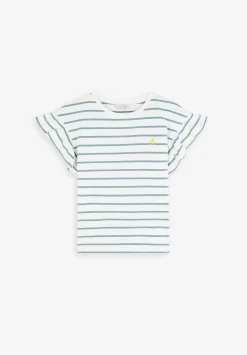 Camiseta Rayas Volante Manga-Scalpers Clearance