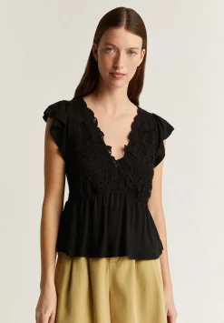 Camiseta Rustica Encaje Frontal-Scalpers Shop
