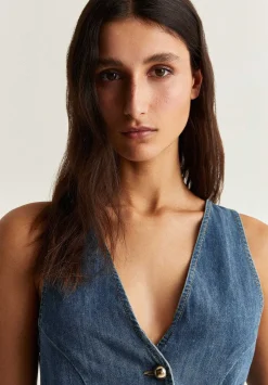 Chaleco Denim Cropped-Scalpers Clearance
