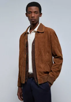 Chaqueta Bomber Piel-Scalpers Best Sale