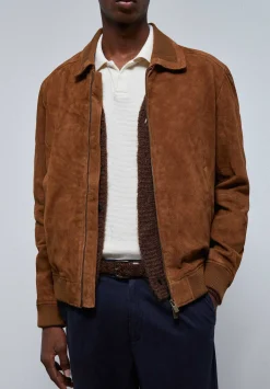 Chaqueta Bomber Piel-Scalpers Best Sale